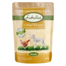 Sparpaket Lukullus Frischebeutel 48 x 300 g - Geflügel & Lamm (getreidefrei)