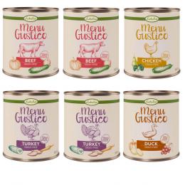 Sparpaket Lukullus Menu Gustico 24 x 800 g  - Mix: Pute, Rind, Huhn & Ente