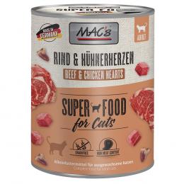 Sparpaket MAC´s Cat 12 x 800 g - Mixpaket (Lachs/Hühnchen, Ente/Pute/Huhn)