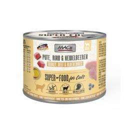 Sparpaket MAC´s Cat 24 x 200 g - Pute, Rind & Heidelbeeren