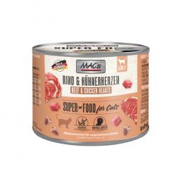 Sparpaket MAC´s Cat 24 x 200 g - Rind & Hühnerherzen