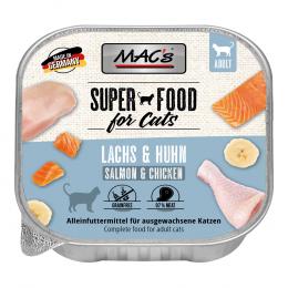 Sparpaket MAC's Cat Schale 64 x 100 g - Lachs & Hühnchen