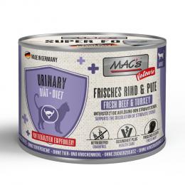 Sparpaket MAC's Cat Vetcare Urinary 24 x 200 g - frisches Rind & Pute