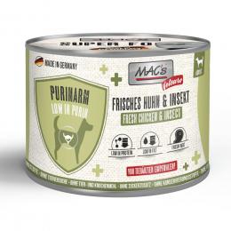 Sparpaket MAC's Dog Vetcare Purinarm 24 x 200 g - Huhn & Insekt
