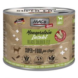 Sparpaket MAC's Monoprotein Insekten & Superfood 24 x 180 g - Schwarze Soldatenfliege (Hermetia illucens)
