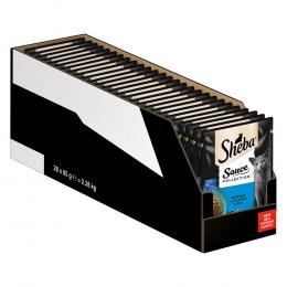 Sparpaket Megapack Sheba Varietäten Frischebeutel 56 x 85 g - Sauce Lover mit Thunfisch