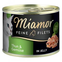 Sparpaket Miamor Feine Filets 12 x 185 g - Thunfisch & Gemüse