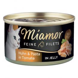 Sparpaket Miamor Feine Filets 24 x 100 g - Huhn & Pasta