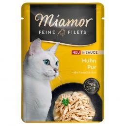 Sparpaket Miamor Feine Filets in Soße 24 x 100 g - Huhn Pur