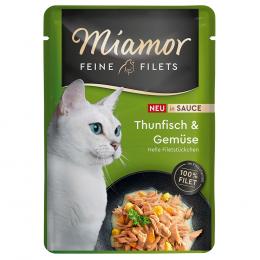 Sparpaket Miamor Feine Filets in Soße 24 x 100 g - Thunfisch & Gemüse