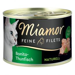 Sparpaket Miamor Feine Filets Naturelle 24 x 156 g - Bonito-Thunfisch