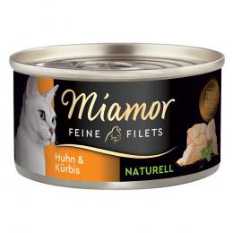 Sparpaket Miamor Feine Filets Naturelle 24 x 80 g - Huhn & Kürbis