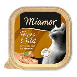 Sparpaket Miamor Feines & Filet 32 x 100 g - Geflügel Pur & Huhn