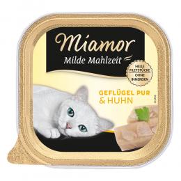 Sparpaket Miamor Milde Mahlzeit 16 x 100 g - Geflügel Pur & Huhn
