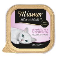 Sparpaket Miamor Milde Mahlzeit 24 x 100 g - Geflügel Pur & Gemüse