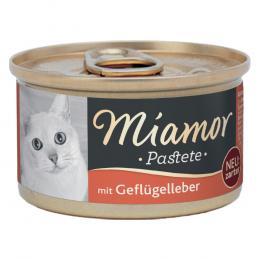 Sparpaket Miamor Pastete 12 x 85 g - Geflügelleber