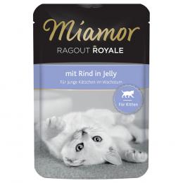 Sparpaket Miamor Ragout Royale Jelly Kitten 22 x 100 g - Rind