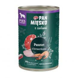 Sparpaket Pan Mięsko Dog 24 x 400 g - Pastete mit Garnelen