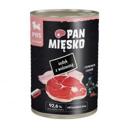 Sparpaket Pan Mięsko Dog 24 x 400 g - Puppy Truthahn mit Rind