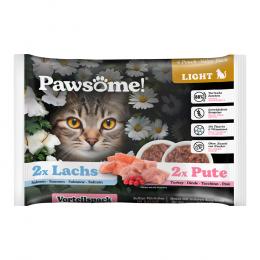 Sparpaket Pawsome Adult Light 8 x 85 g - Pute & Lachs