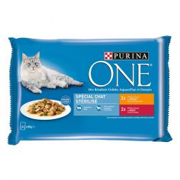 Sparpaket PURINA ONE 8 x 85 g - Sterilcat Huhn und Rind