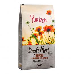 Sparpaket Purizon 2 x 12 kg - Single Meat: Adult Pferd mit Ringelblumenblüten
