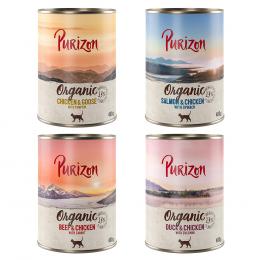Sparpaket Purizon Organic 12 x 400 g - Mixpaket 4 Sorten