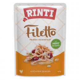 Sparpaket: Rinti Filetto in Sauce 48 x 100 g - Huhn & Herz
