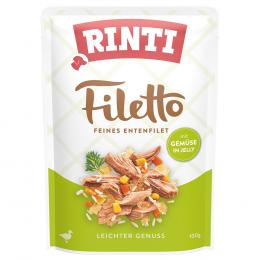 Sparpaket RINTI Filetto Pouch in Jelly 48 x 100 g - Ente mit Gemüse