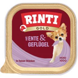 Sparpaket RINTI Gold Mini 24 x 100 g - Ente & Geflügel