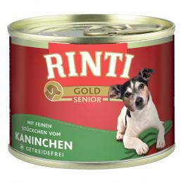 Sparpaket RINTI Gold Senior 24 x 185 g - Kaninchen