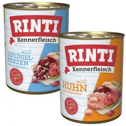 Sparpaket RINTI Kennerfleisch 12 x 800 g - Mixpaket Geflügel: 2 Sorten