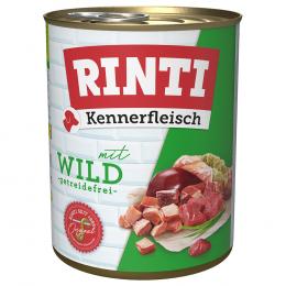 Angebot für Sparpaket RINTI Kennerfleisch 24 x 800g - Wild - Kategorie Hund / Hundefutter nass / RINTI / RINTI Kennerfleisch.  Lieferzeit: 1-2 Tage -  jetzt kaufen.