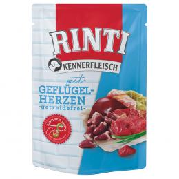 Sparpaket RINTI Kennerfleisch Pouches 20 x 400 g - Geflügelherzen