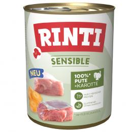 Sparpaket: RINTI Sensible 12 x 800 g - Pute & Karotte