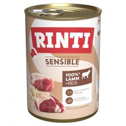 Sparpaket RINTI Sensible 24 x 400g - Mixpaket Lamm: 2 Sorten