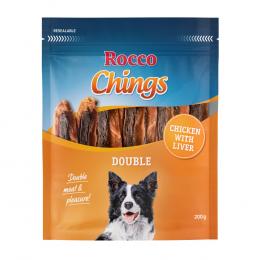 Sparpaket Rocco Chings Double 200 g / Sparpaket % - Huhn & Leber 12 x 200 g