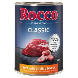 Sparpaket Rocco Classic 24 x 400 g - Rind mit Geflügelherzen