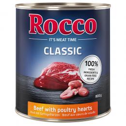 Sparpaket Rocco Classic 24 x 800 g - Rind mit Geflügelherzen