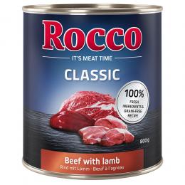Angebot für Sparpaket Rocco Classic 24 x 800g - Rind mit Lamm - Kategorie Hund / Hundefutter nass / Rocco / Rocco Classic.  Lieferzeit: 1-2 Tage -  jetzt kaufen.