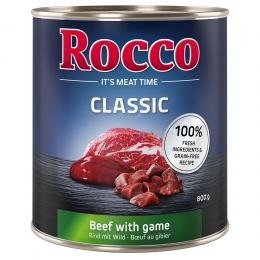 Angebot für Sparpaket Rocco Classic 24 x 800g - Rind mit Wild - Kategorie Hund / Hundefutter nass / Rocco / Rocco Classic.  Lieferzeit: 1-2 Tage -  jetzt kaufen.