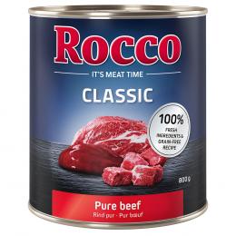 Angebot für Sparpaket Rocco Classic 24 x 800g - Rind pur - Kategorie Hund / Hundefutter nass / Rocco / Rocco Classic.  Lieferzeit: 1-2 Tage -  jetzt kaufen.