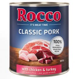 Sparpaket Rocco Classic Pork 24 x 800g Huhn & Pute