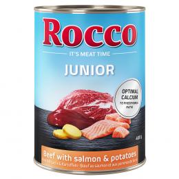 Sparpaket Rocco Junior 12 x 400 g - Rind mit Lachs & Kartoffeln
