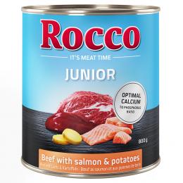 Sparpaket Rocco Junior 24 x 800 g - Rind mit Lachs & Kartoffeln