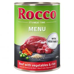 Sparpaket Rocco Menü 24 x 400 g - Mix: Rind & Rind mit Lamm