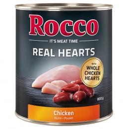 Sparpaket Rocco Real Hearts 24 x 400 / 800 g - 24 x 800 g: Huhn