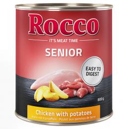 Sparpaket Rocco Senior 24 x 800 g - Huhn mit Kartoffeln