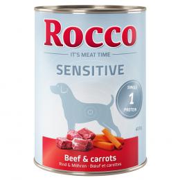 Sparpaket Rocco Sensitive 12 x 400 g - Rind & Möhren