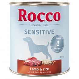 Sparpaket Rocco Sensitive 12 x 800 g - Mix: Lamm & Reis + Wild & Nudeln